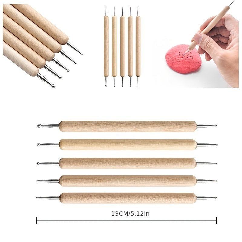 24pcs Polymer Clay Sculpting Tools Kit