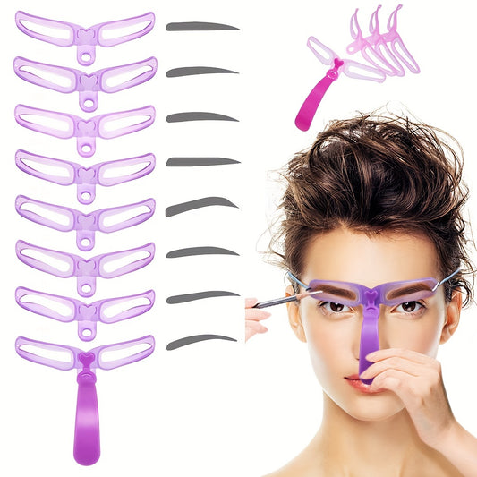 Eyebrow Shaping Kit with 8 Styles & Trimmer Tool - Clickilix