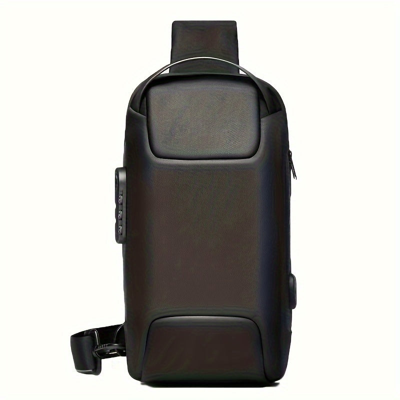 Men’s Waterproof Waist Bag with USB & Lock - Clickilix