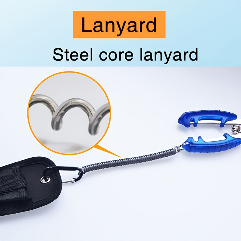 Saltwater Fishing Pliers – Rust-Proof with Sheath & Lanyard - Clickilix