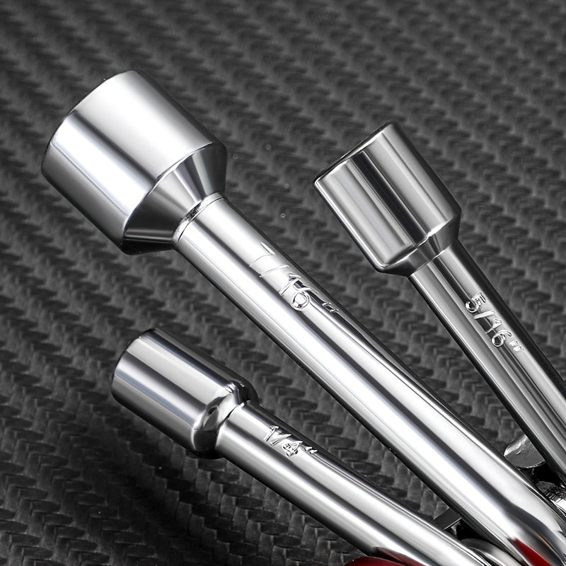 6pcs Mini Folding Hexagon Socket Wrench Set - Clickilix