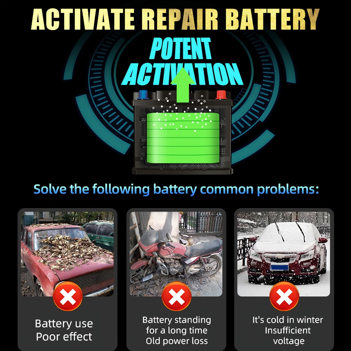 12V 6A Automatic Digital Car Battery Charger - Clickilix
