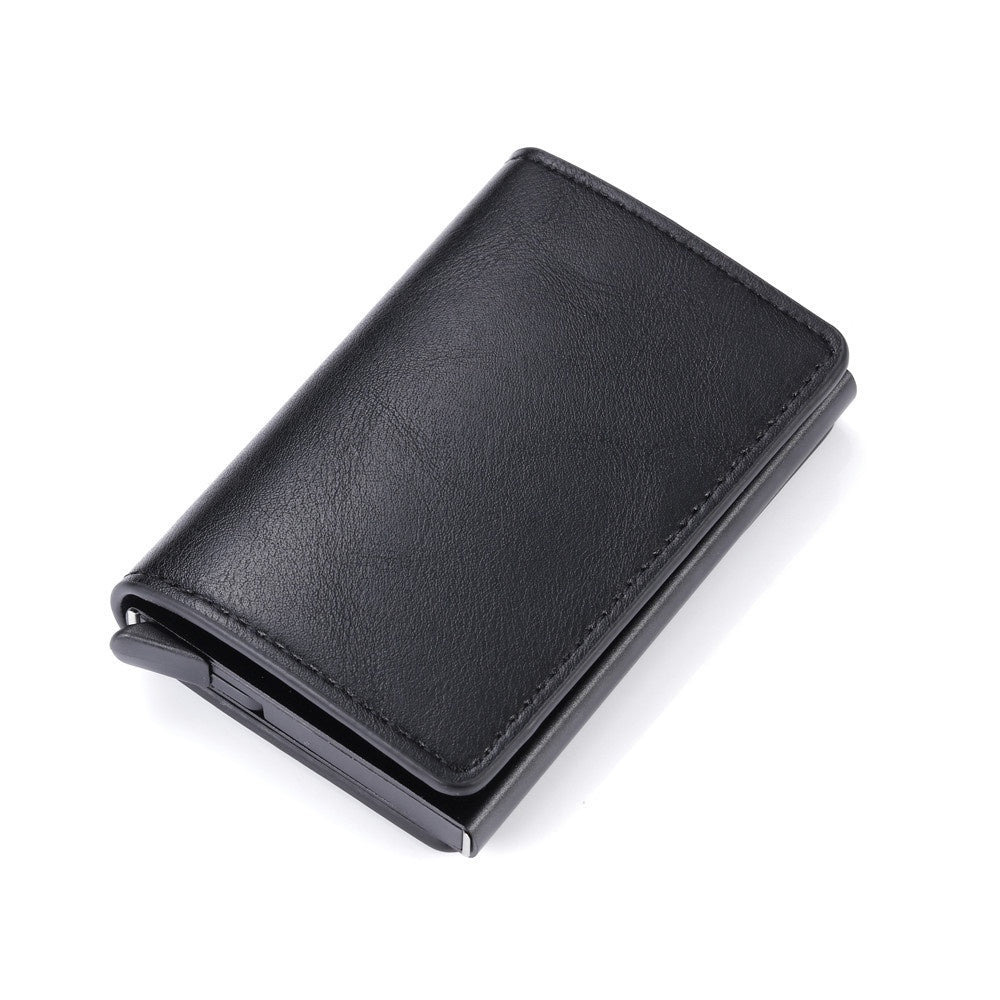 Men’s RFID Trifold Wallet – Carbon Fiber PU Leather