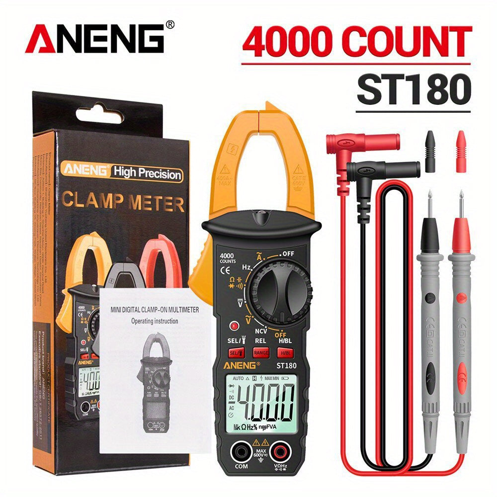 ANENG ST180 Clamp Meter – 4000 Counts AC Multimeter - Clickilix