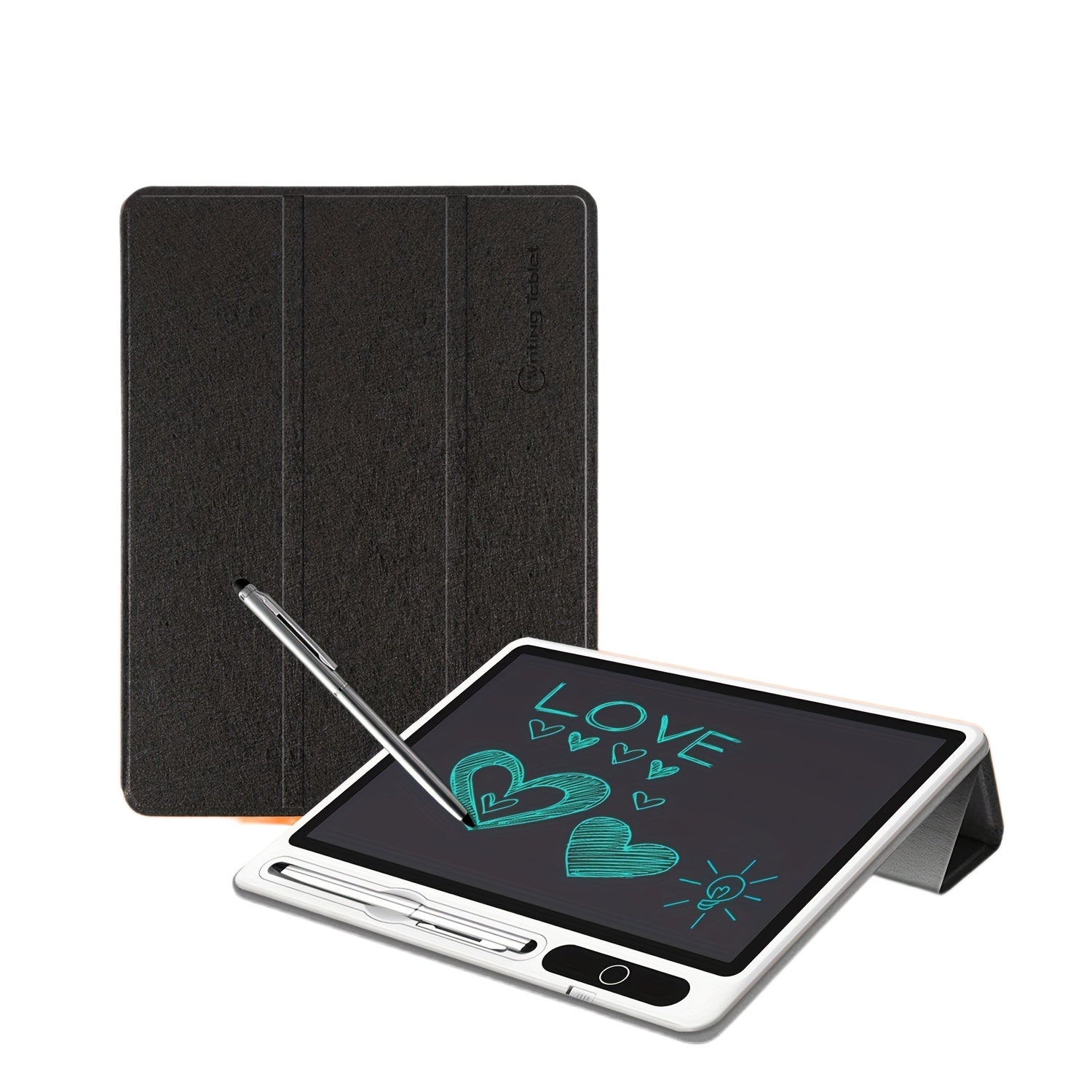 10-Inch LCD Writing Tablet with Leather Case – Digital Memo - Clickilix