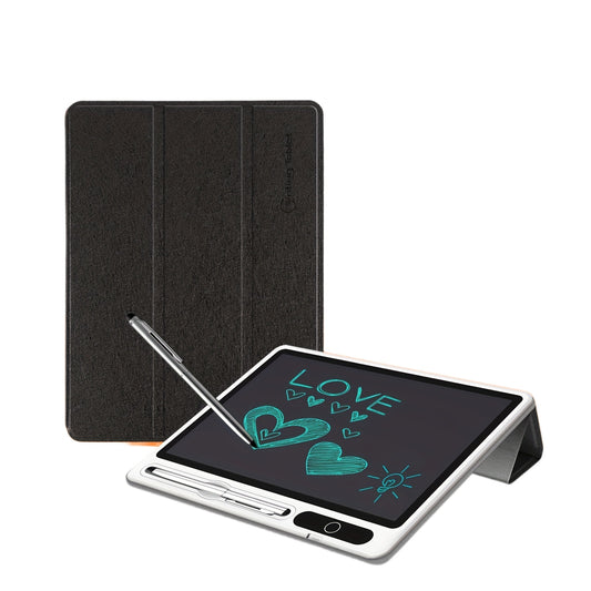 10-Inch LCD Writing Tablet with Leather Case – Digital Memo - Clickilix