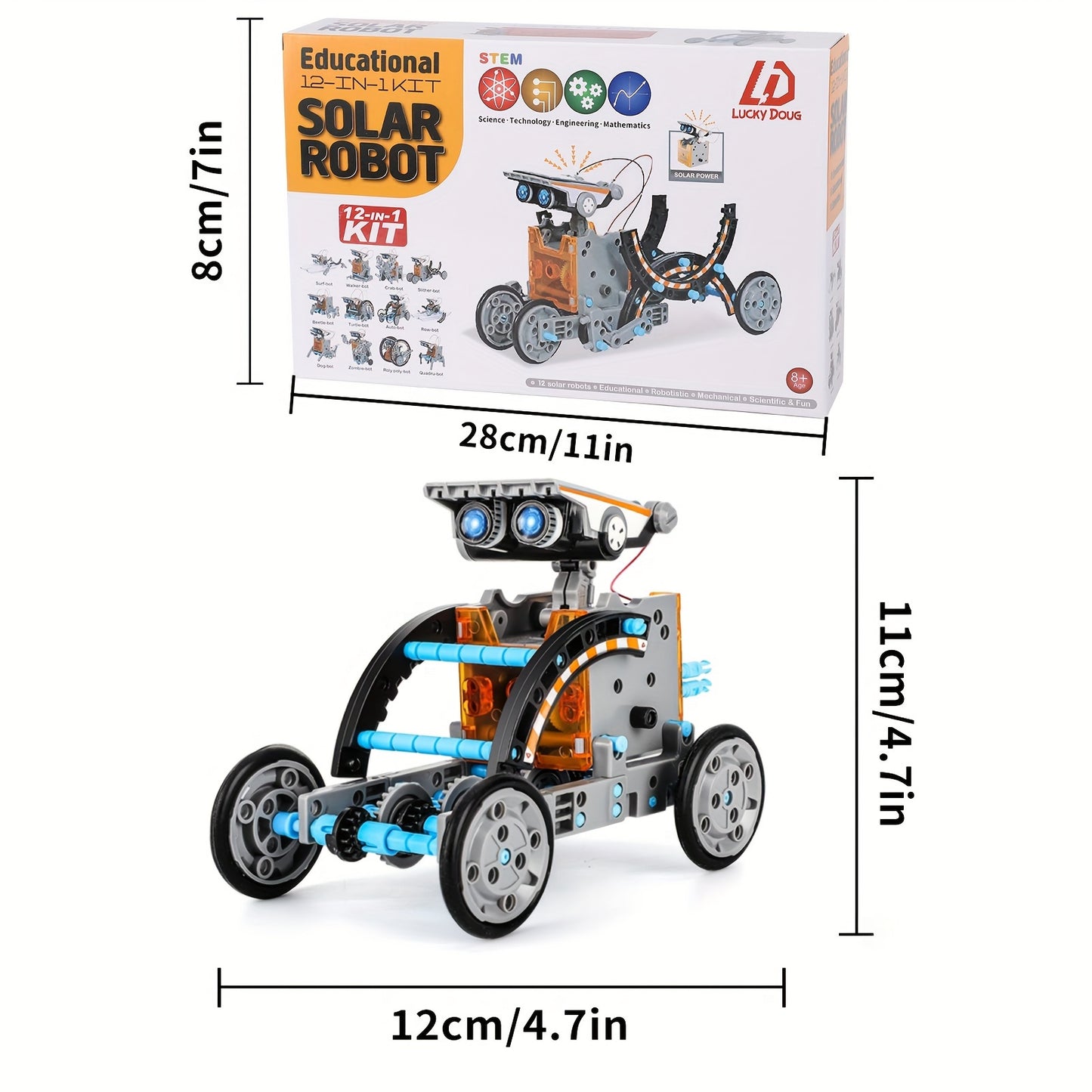 12-in-1 STEM Solar Robot Kit for Kids