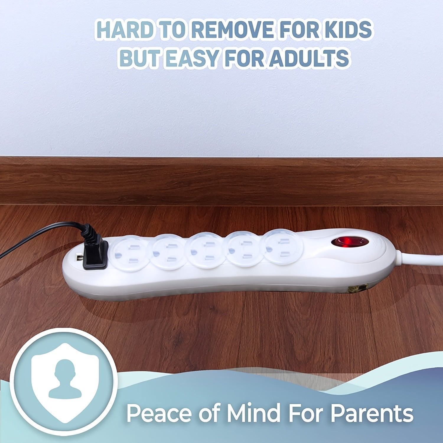 10pcs Baby-Proof Outlet Covers for Kids' Safety - Clickilix