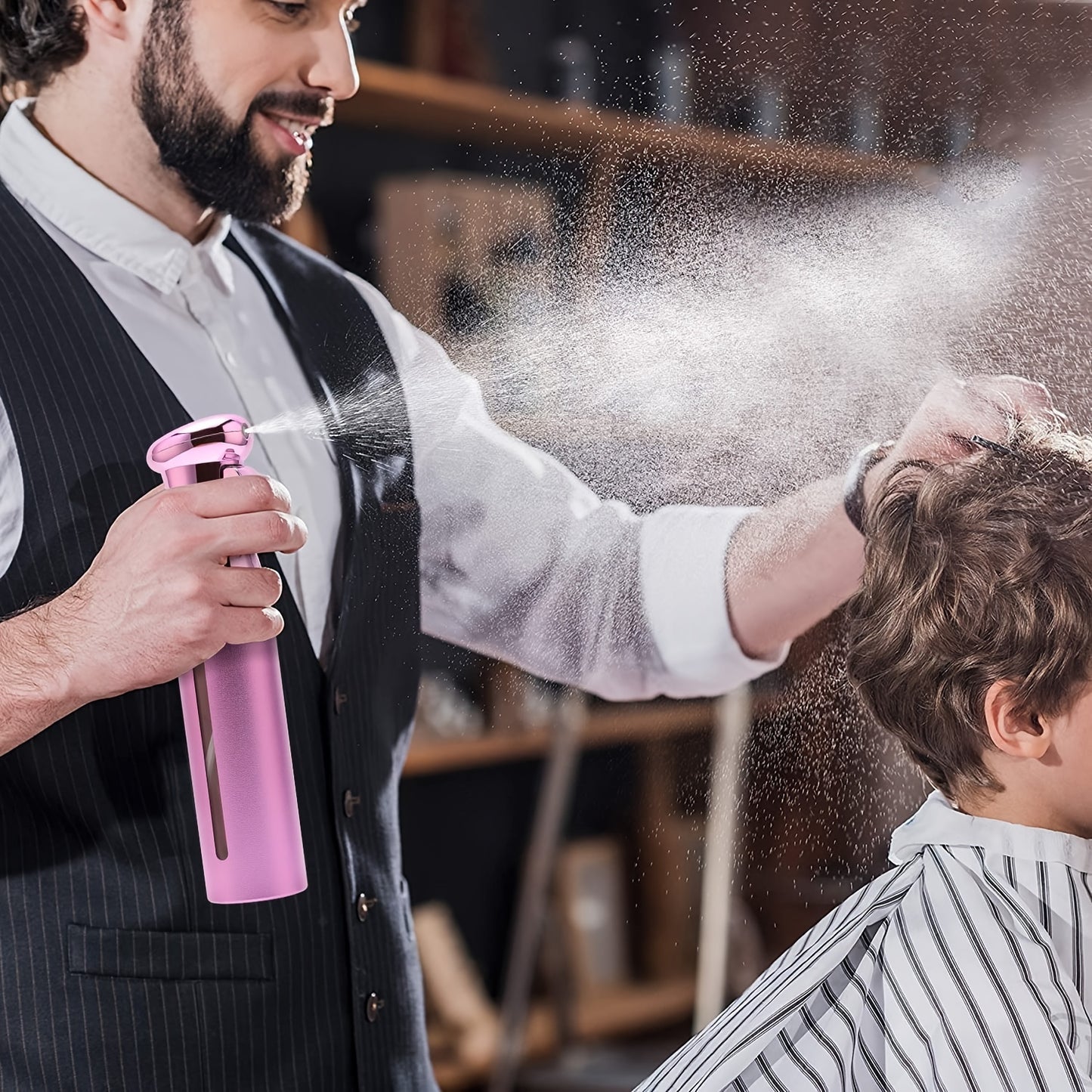 Automatic Electroplating Spray Bottle for Hair & Sanitizing