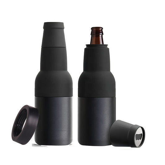 3-in-1 Stainless Steel Beer Bottle Cooler & Opener