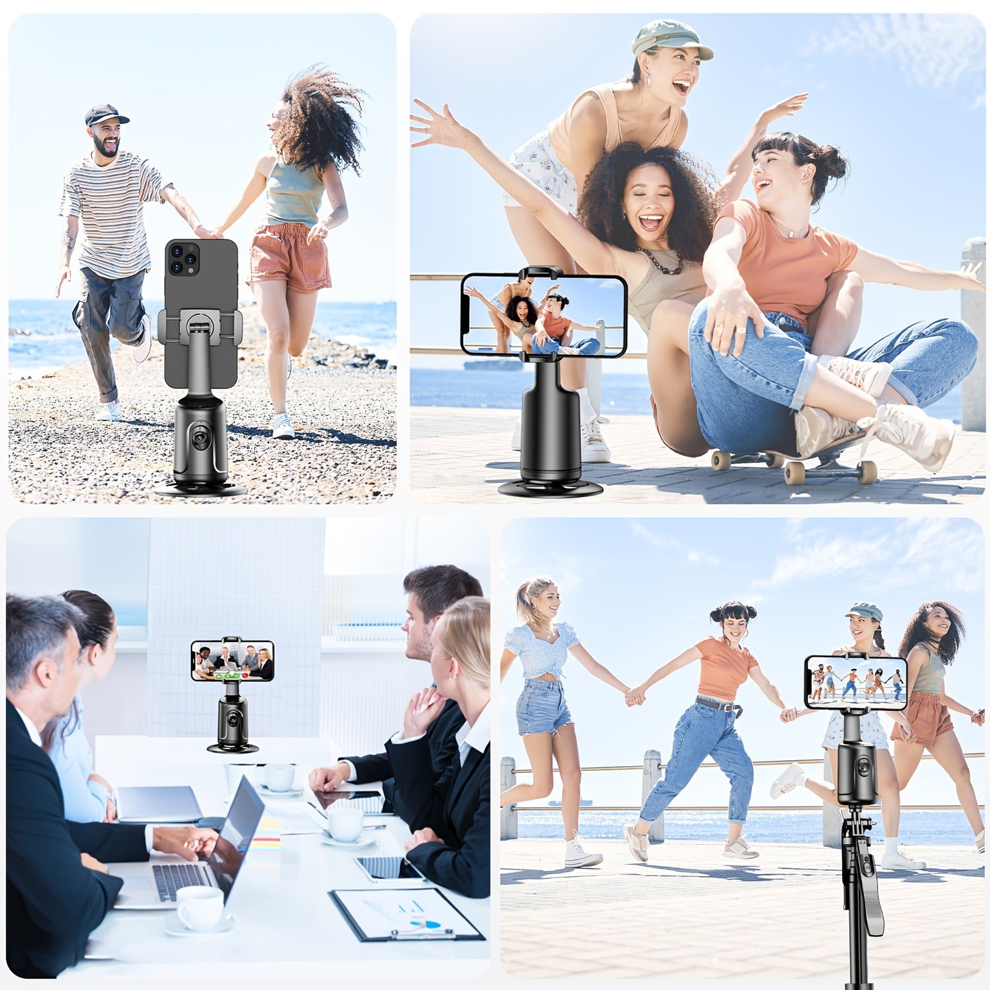 Auto Face Tracking Tripod for Vlogging & Streaming