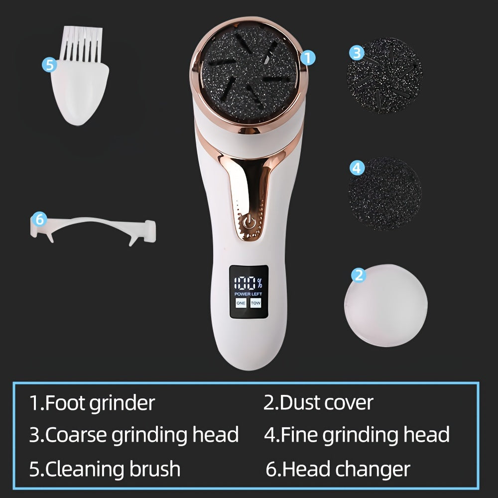 Rechargeable Electric Callus Remover – Vacuum & LCD Display - Clickilix