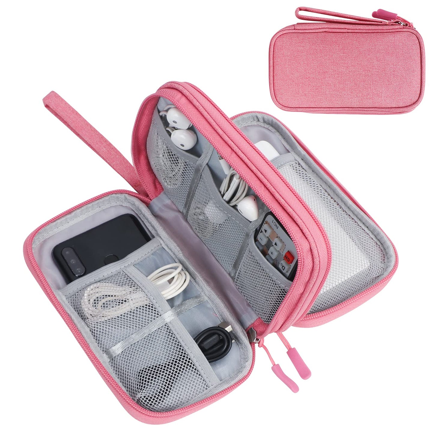Waterproof Travel Cable Organizer Bag – Double Layer - Clickilix