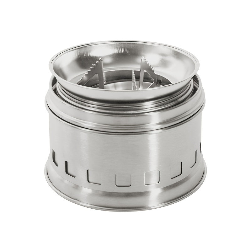 Mini Stainless Steel Camping Stove – Wood Burning