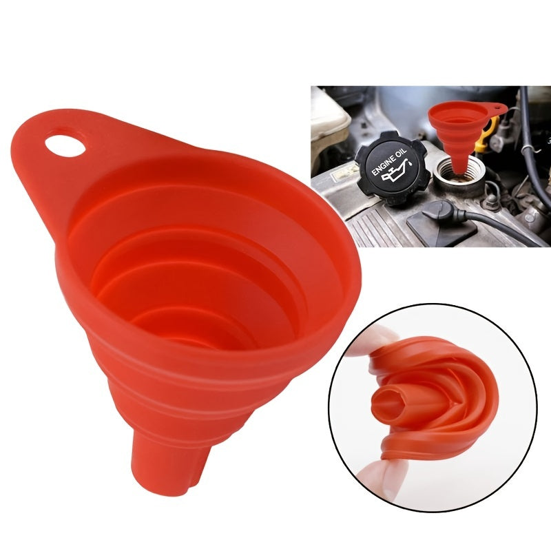 Large Universal Silicone Car Oil Funnel