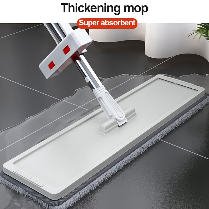 59" Hands-Free Flat Mop Set with Pads