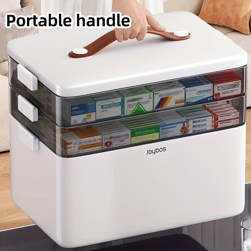 Extra-Large Family Medicine Storage Box with Window