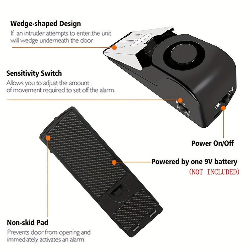 Portable Door Stop Alarm for Home Security