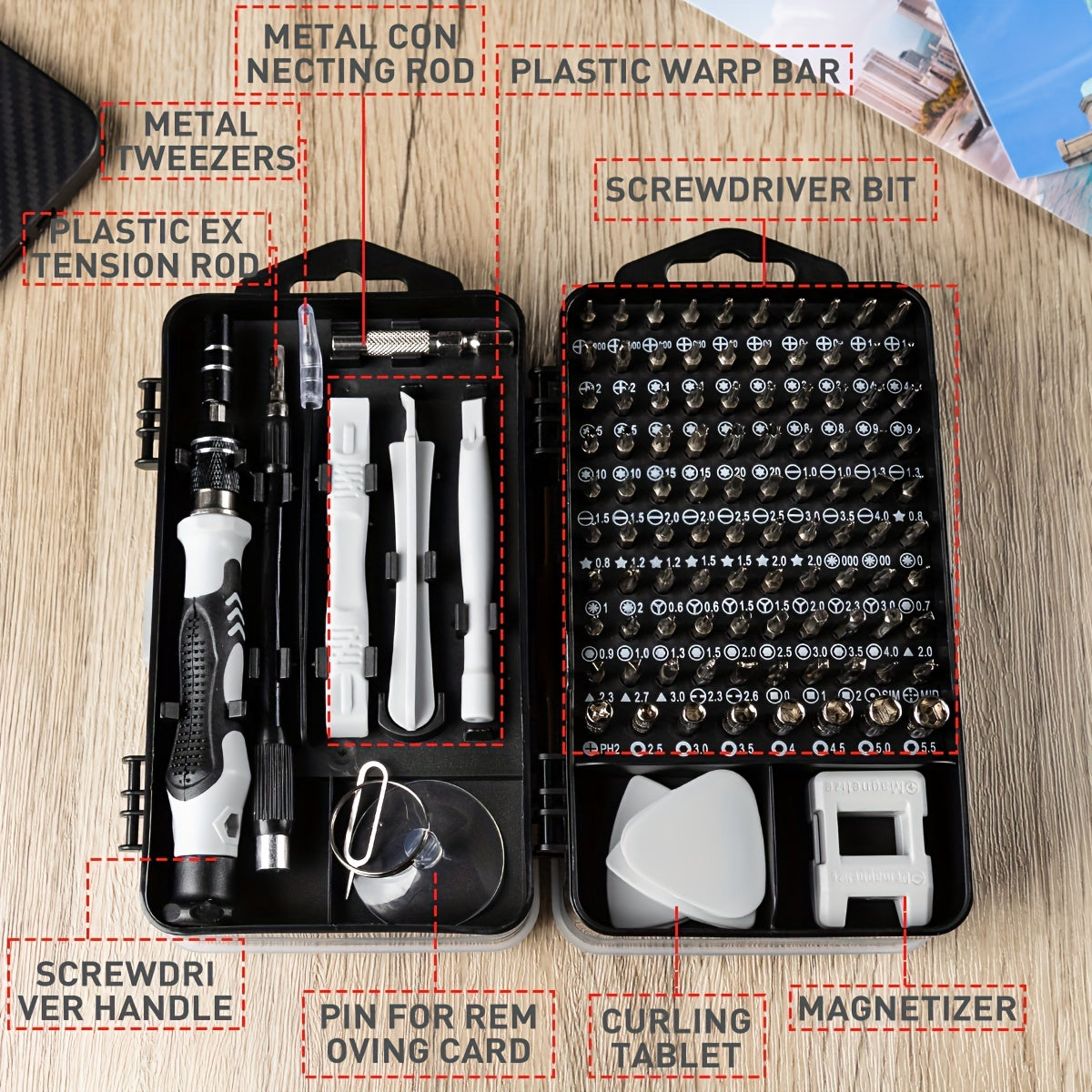 117-in-1 Precision Screwdriver Set for Electronics Repair - Clickilix