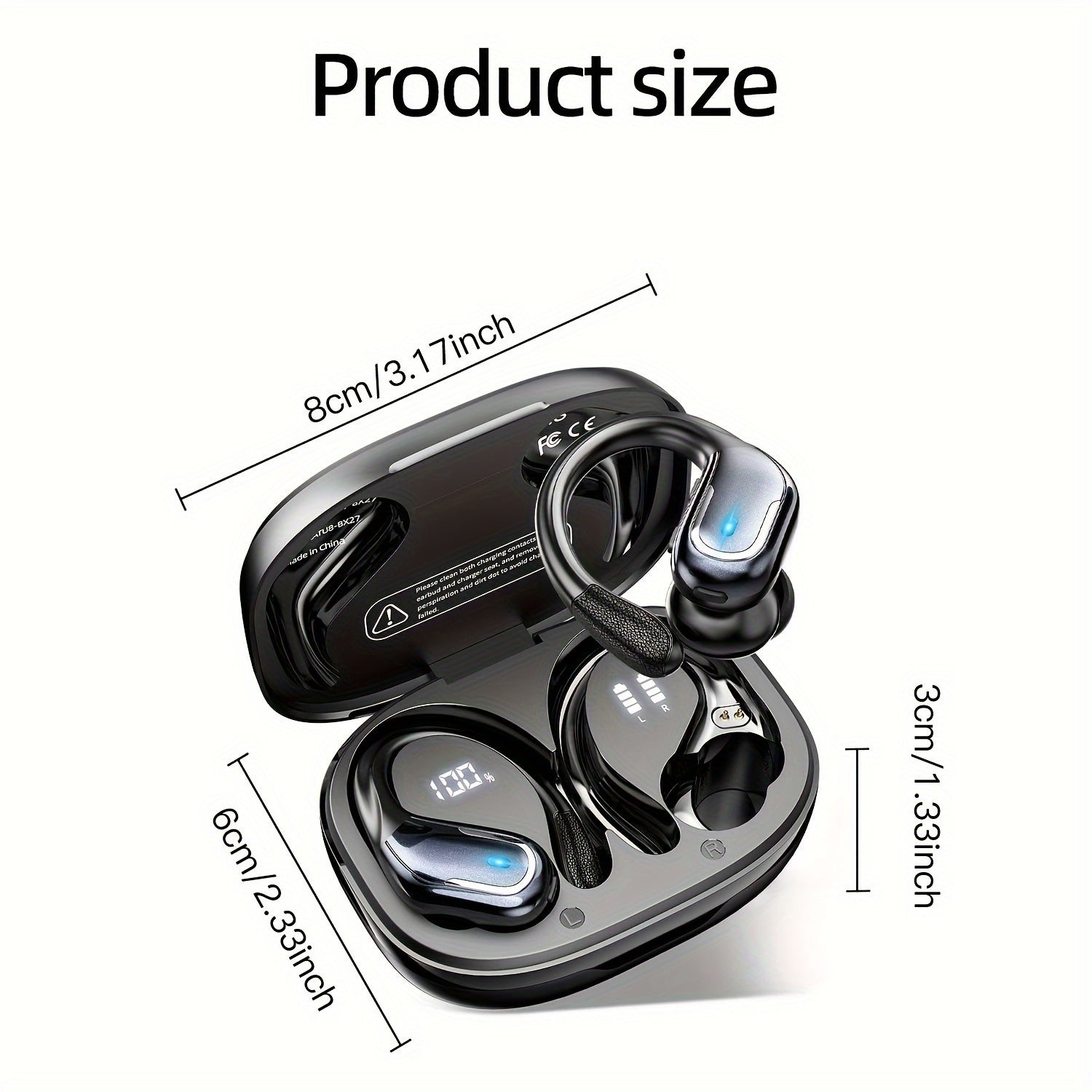 LIFEBEE Wireless Earbuds with Pure Bass & Earhooks - Clickilix