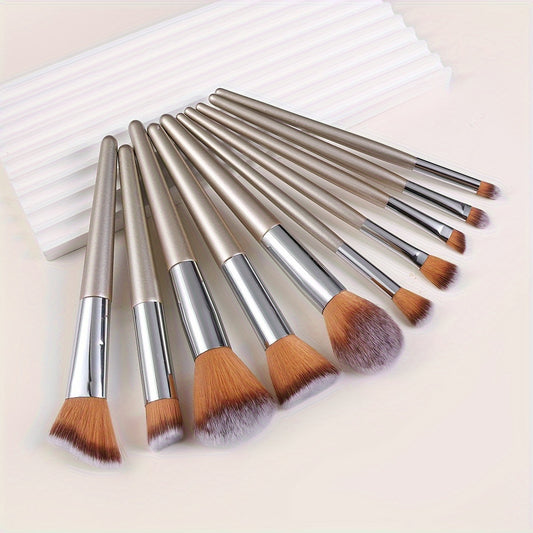 10pcs Professional Makeup Brush Set for Full Face - Clickilix