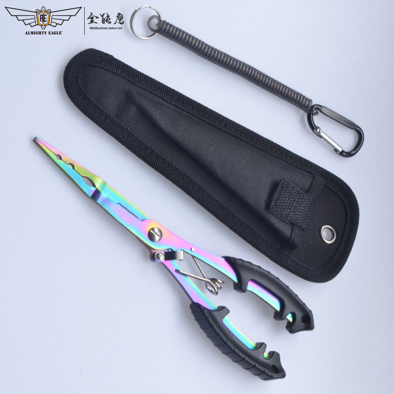 Saltwater Fishing Pliers – Rust-Proof with Sheath & Lanyard - Clickilix