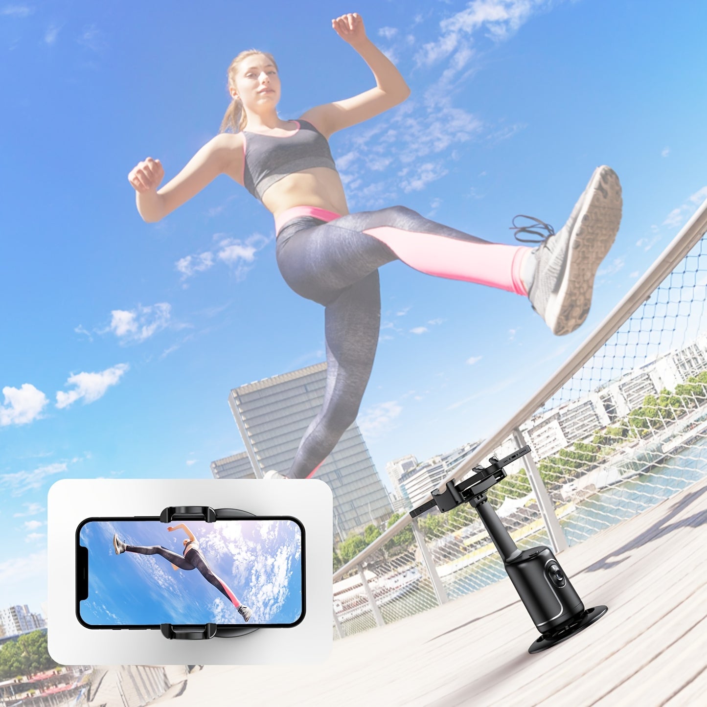 Auto Face Tracking Tripod for Vlogging & Streaming