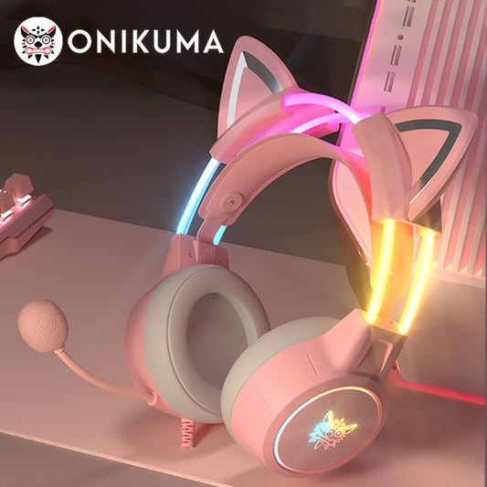 ONIKUMA X15Pro Cat Ear Gaming Headset