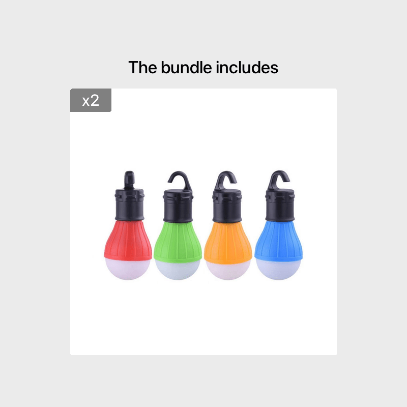Portable 3LED Outdoor Hook Pendant Light - Clickilix