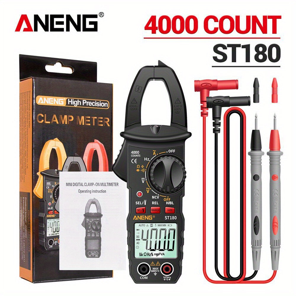 ANENG ST180 Clamp Meter – 4000 Counts AC Multimeter - Clickilix