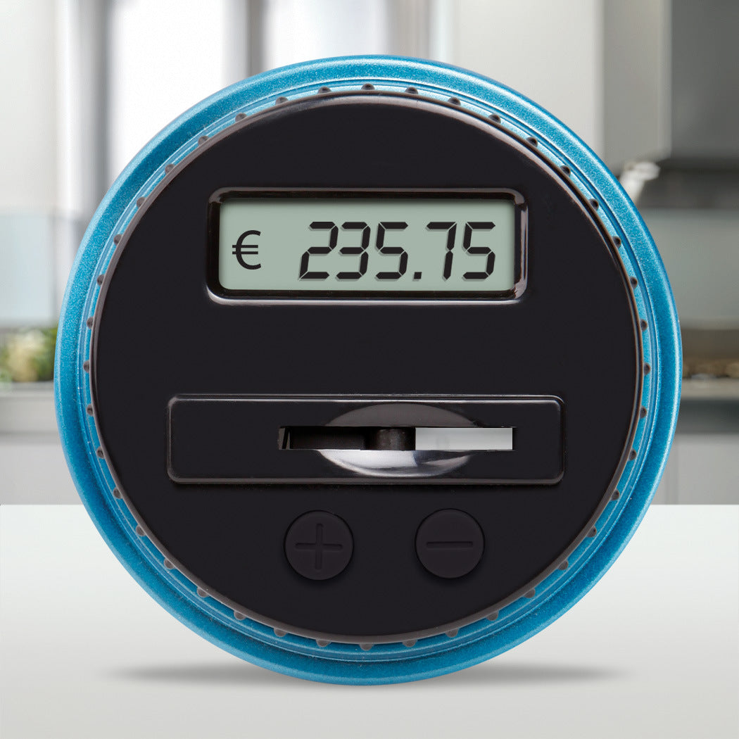 Digital Coin Counting Jar – 800+ Capacity, Fits All US Coins - Clickilix