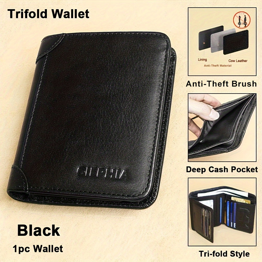 Vintage RFID Leather Wallet for Men