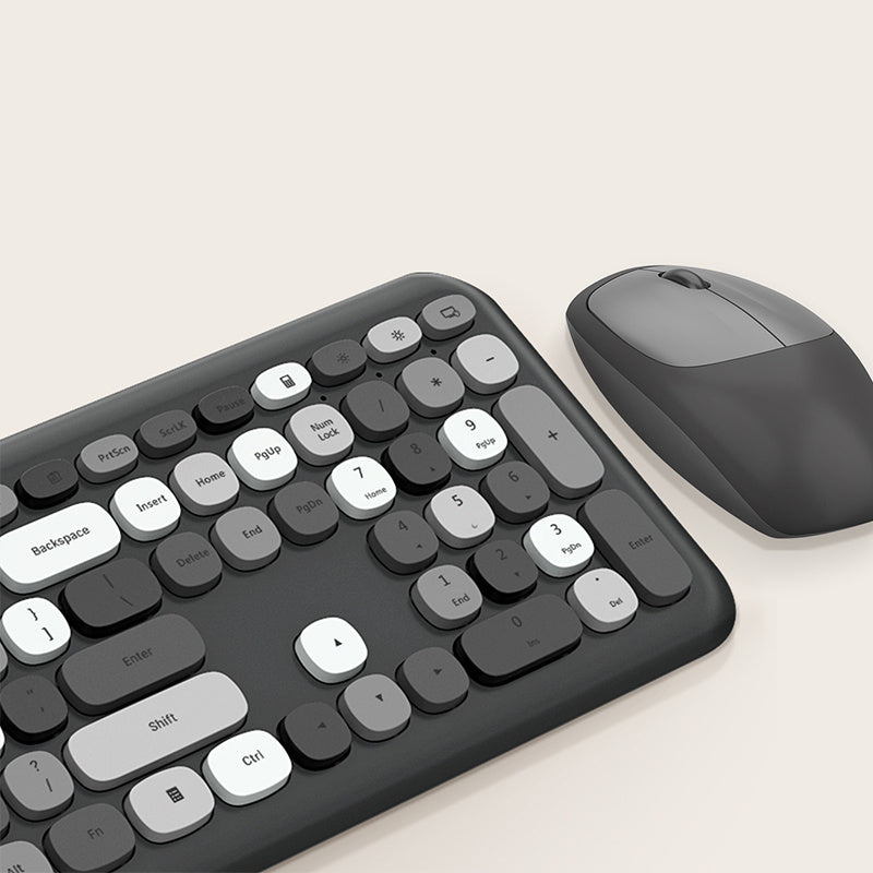 Silent USB Wireless Keyboard and Mouse Set - Clickilix