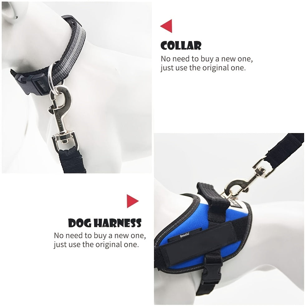 Adjustable Pet Seat Belt – Retractable Car Safety Harness - Clickilix