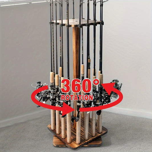 360° Swivel Fishing Rod Storage Rack