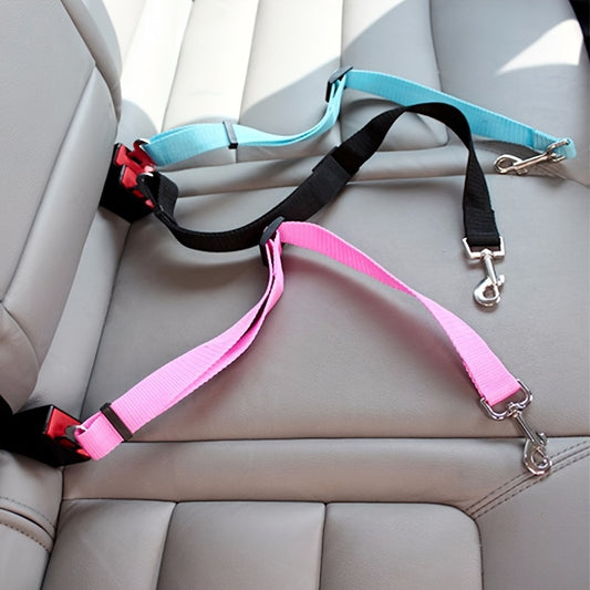 Adjustable Pet Seat Belt – Retractable Car Safety Harness - Clickilix