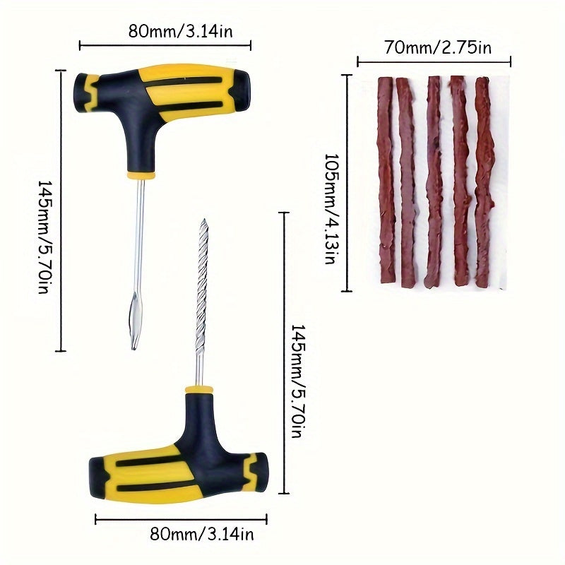 Car & Motorcycle Tire Repair Kit – Fix Punctures Easily - Clickilix