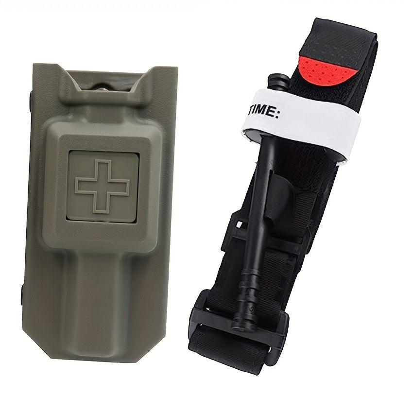 One-Handed Tourniquet with Holder – First Aid Kit