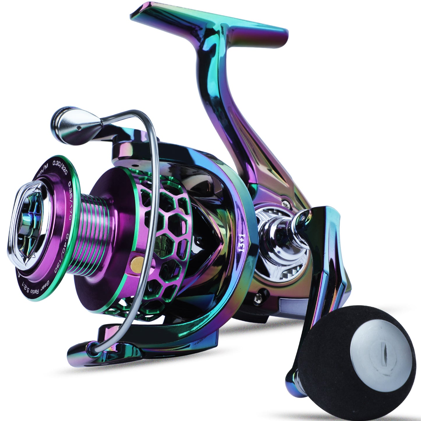Sougayilang Ultra Smooth Spinning Fishing Reel, 13+1BB - Clickilix