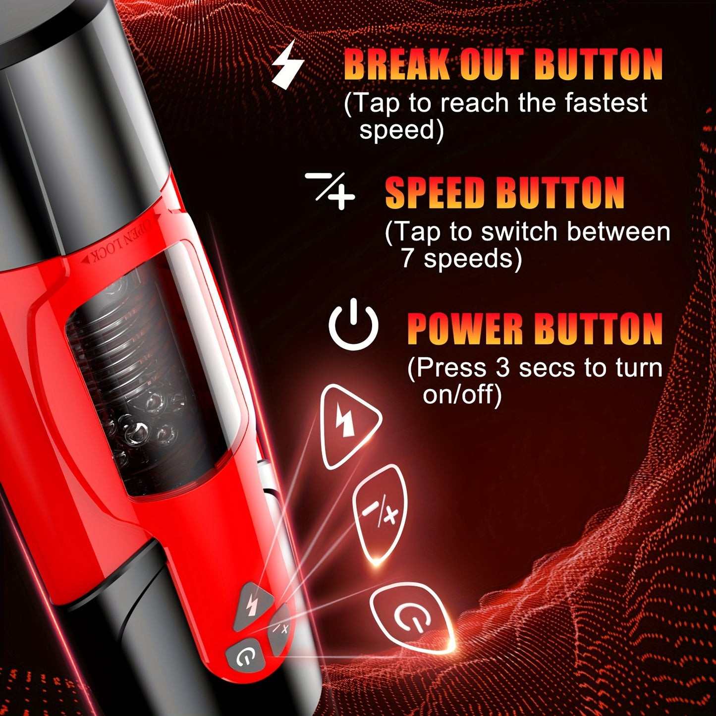 Deluxe 7-Mode Automatic Male Masturbator Cup - Clickilix