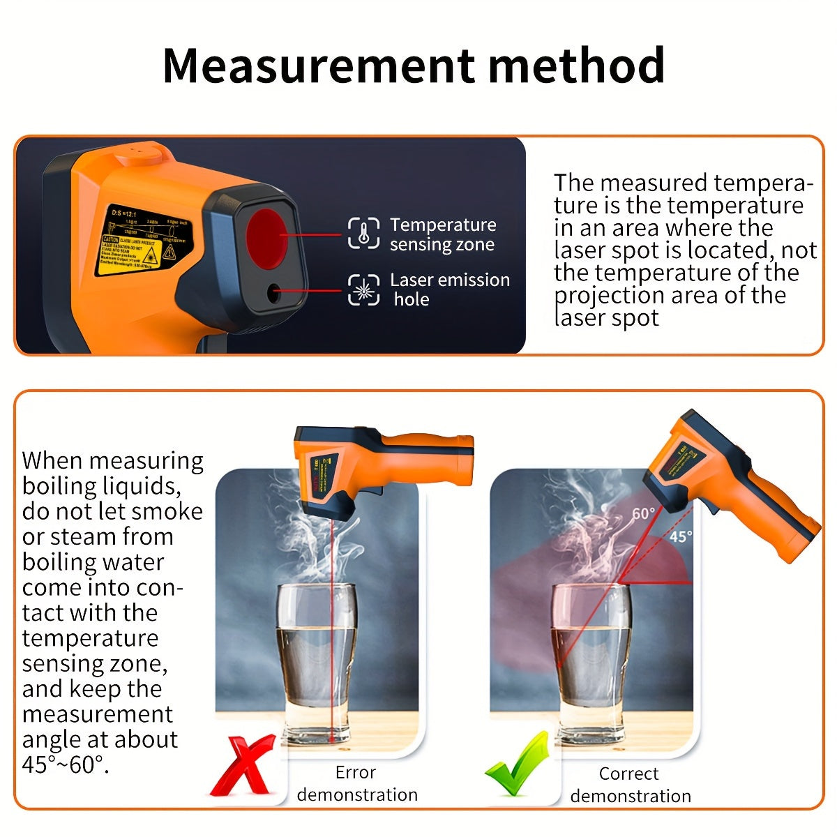 NJTY Infrared Thermometer Gun – High Precision, No Contact - Clickilix