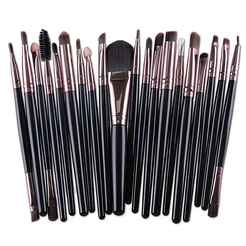 20/23pcs Professional Makeup Brush Set – Black or Purple - Clickilix