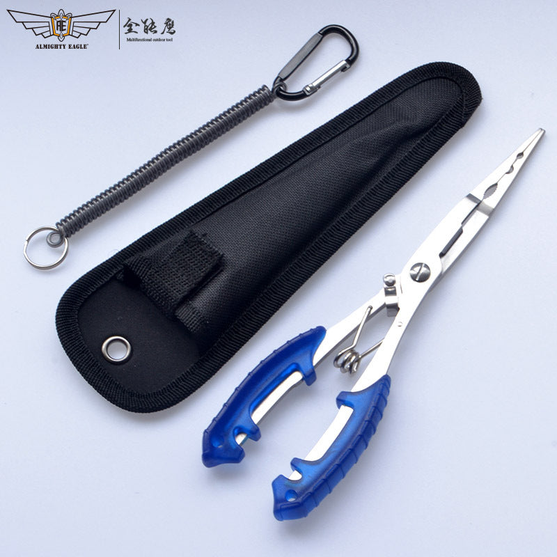 Saltwater Fishing Pliers – Rust-Proof with Sheath & Lanyard - Clickilix