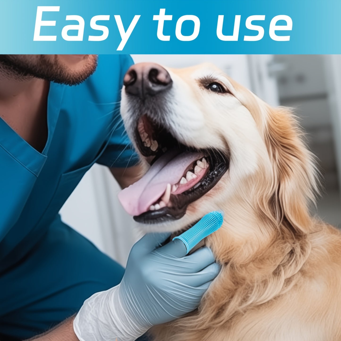 Soft Silicone Pet Toothbrush for Dogs & Cats - Clickilix