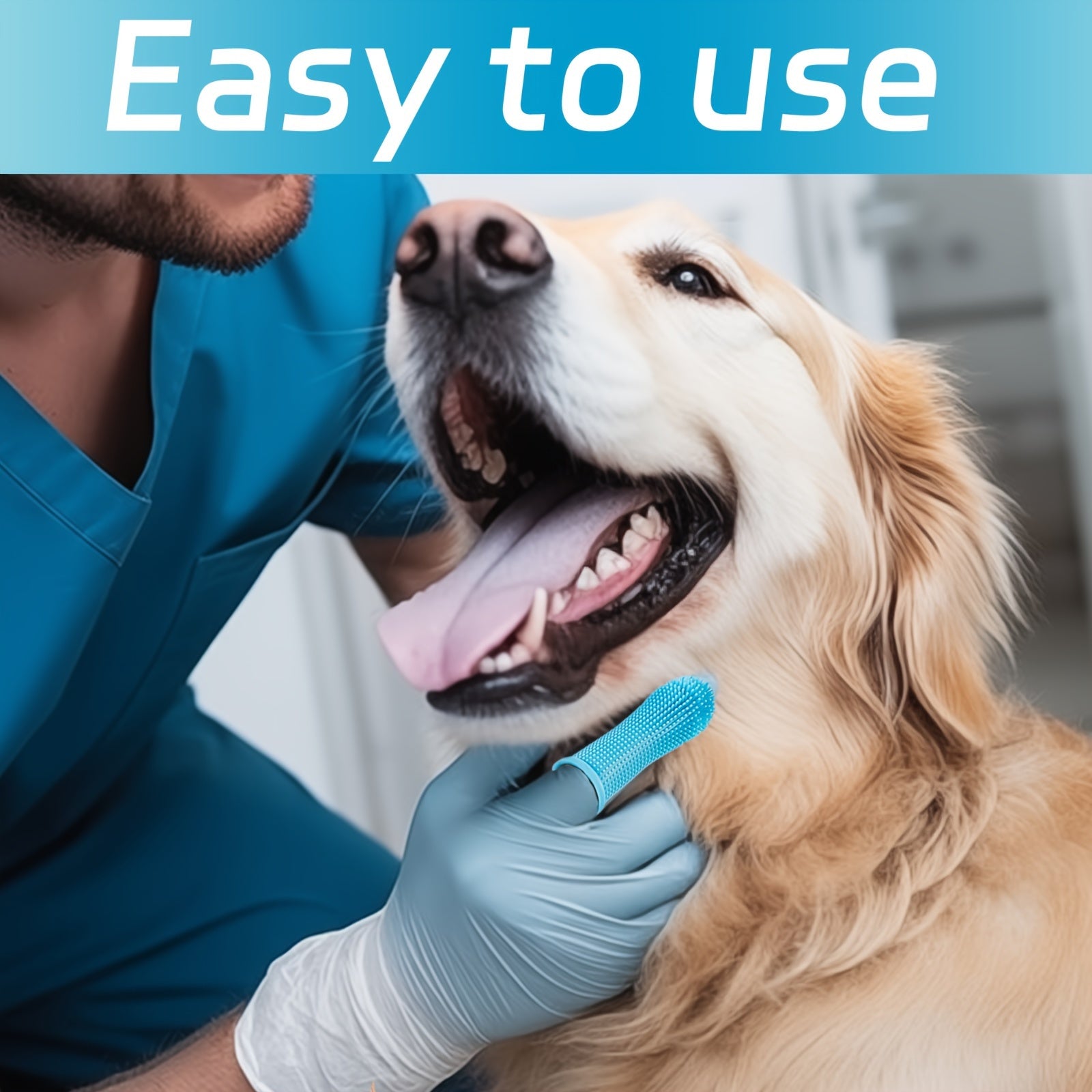 Soft Silicone Pet Toothbrush for Dogs & Cats - Clickilix
