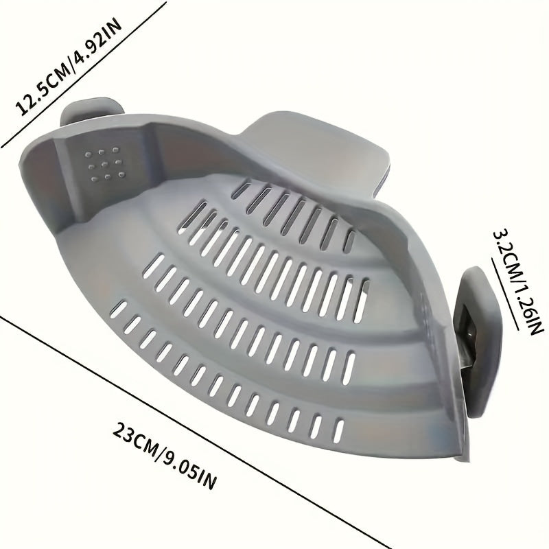 Universal Silicone Snap-On Strainer – Adjustable Fit - Clickilix