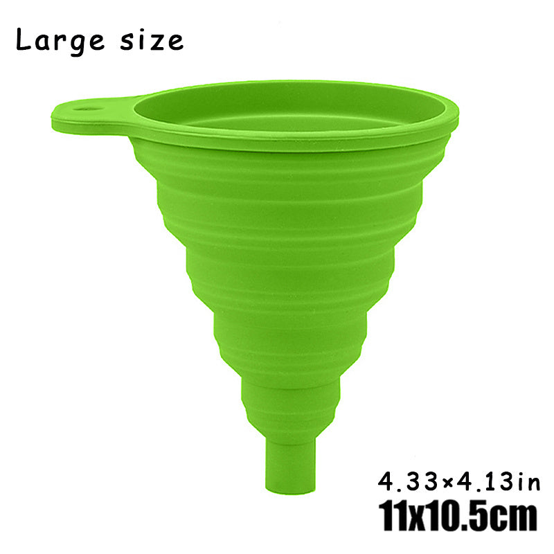 Large Universal Silicone Car Oil Funnel