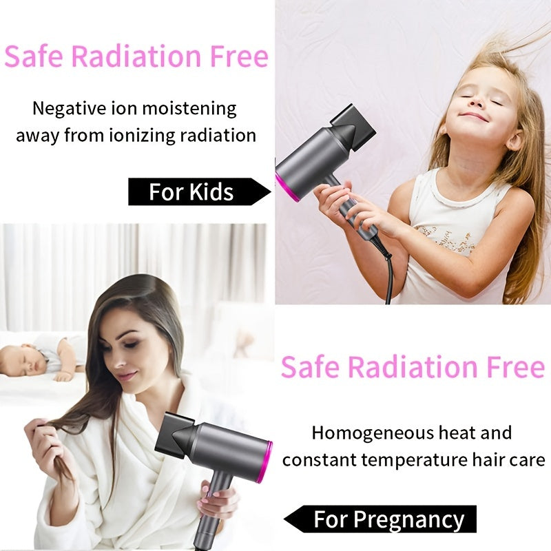 1200W Ionic Hair Dryer – Fast Dry with Diffuser & Shine - Clickilix