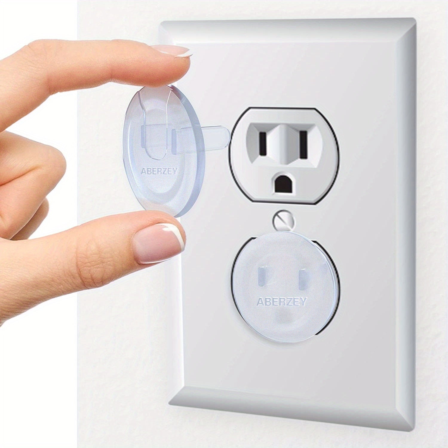 10pcs Baby-Proof Outlet Covers for Kids' Safety - Clickilix
